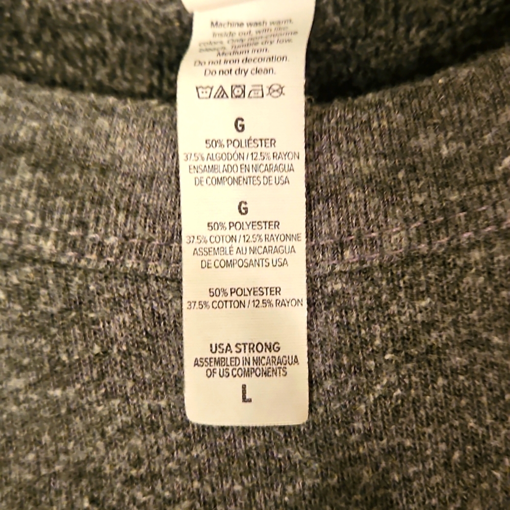 Bella + Canvas Mama Sweatshirt Gray Large Women Cozy Soft Mom Mother Crew Neck - Picture 5 of 6